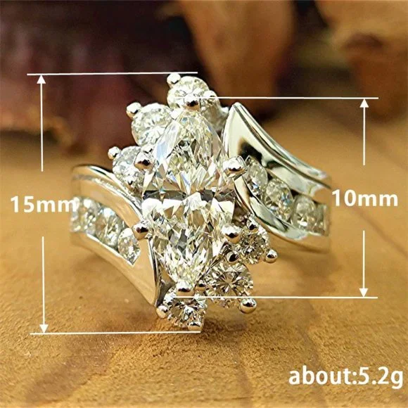 "Fancy New Arrival Elegant CZ Women Accessories Ring, GPMB1524 - Picture 2 of 6